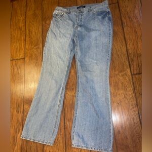LONDONJEAN Light Blue Flare Jeans pants flared size 12 Y2K 90s